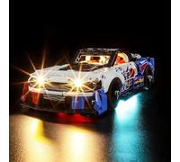GEAMENT Set di Luci LED Compatibile Con LEGO NASCAR Next Gen Chevrolet Camaro ZL1 - Kit Di Illuminazione per Technic 42153 Modello da Costruire (Modello di mattoncini non incluso)