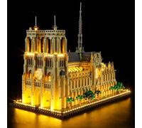 GEAMENT Set di Luci LED Compatibile Con LEGO Notre Dame de Paris - Kit Di Illuminazione per Architecture 21061 (Modello di mattoncini non incluso)