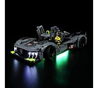 GEAMENT Set di Luci LED Compatibile Con LEGO PEUGEOT 9X8 24H Le Mans Hybrid Hypercar - Kit Di Illuminazione per Technic 42156 Modello da Costruire (Modello di mattoncini non incluso)