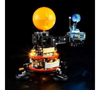 GEAMENT Set di Luci LED Compatibile Con LEGO Pianeta Terra e Luna in orbita - Kit Di Illuminazione per Technic 42179 (Modello di mattoncini non incluso)