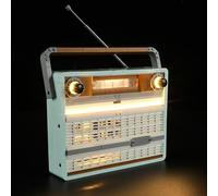GEAMENT Set di Luci LED Compatibile Con LEGO Radio vintage (Retro Radio) - Kit Di Illuminazione per Icons 10334 (Modello di mattoncini non incluso)