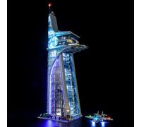 GEAMENT Set di Luci LED Compatibile Con LEGO Torre degli Avengers (Avengers Tower) 76269 (Modello di mattoncini non incluso)