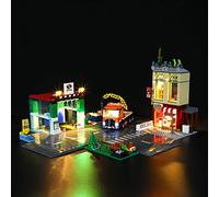 GEAMENT Set di Luci LED Compatibile Con LEGO Town Center - Kit Di Illuminazione per City 60292 Modello da Costruire (Modello di mattoncini non incluso)