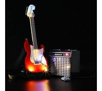 GEAMENT Set di Luci LED (Controllo gestuale) Compatibile Con LEGO Ideas Fender Stratocaster - Kit di Illuminazione per Ideas 21329 Modello da Costruire (Modello di mattoncini non incluso)