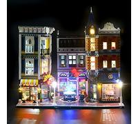 GEAMENT Set di Luci LED per Assembly Square (Piazza Assemblea) Modello da Costruire - Kit di illuminazione Compatibile Con LEGO Creator Expert 10255 (Modello di mattoncini non incluso)