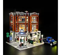 GEAMENT Set di Luci LED per Corner Garage Modello da Costruire - Kit Di Illuminazione Compatibile Con LEGO Creator Expert 10264 (Modello di mattoncini non incluso)