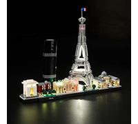 GEAMENT Set di Luci LED per Parigi (Paris) con Torre Eiffel - Kit Di Illuminazione Compatibile Con LEGO Paris Architecture 21044 (Modello di mattoncini non incluso)