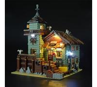 GEAMENT Set di Luci LED per Vecchio Negozio dei Pescatori - Kit Di Illuminazione Compatibile Con LEGO Old Fishing Store Ideas 21310 (Modello di mattoncini non incluso)