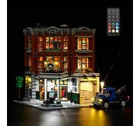 GEAMENT Set di Luci LED (Telecomando) Compatibile Con LEGO Corner Garage - Kit Di Illuminazione per Creator 10264 Modello da Costruire (Modello di mattoncini non incluso)