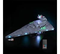 GEAMENT Set di Luci LED (Telecomando) Compatibile Con LEGO Imperial Sternzerstörer (Imperial Star Destroyer) - Kit Di Illuminazione per Star Wars 75252 (Modello di mattoncini non incluso)