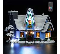 GEAMENT Set di Luci LED (Telecomando) Compatibile Con LEGO La Visita di Babbo Natale (Santa's Visit) - Kit Di Illuminazione per Creator 10293 (LEGO set Non Incluso)