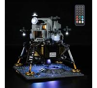 GEAMENT Set di Luci LED (Telecomando) Compatibile Con LEGO NASA Apollo 11 Lunar Lander - Kit Di Illuminazione per Creator 10266 (Modello di mattoncini non incluso)