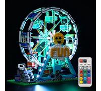 GEAMENT Set di Luci LED (Telecomando) Compatibile Con LEGO Ruota Panoramica (Ferris Wheel) - Kit Di Illuminazione per Creator 31119 (Modello set Non Incluso)