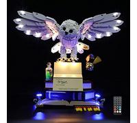 GEAMENT Set di Luci (Telecomando) Compatibile Con LEGO Harry Potter Hogwarts Ikonen Sammler-Edition (Hogwarts Icons) - Kit Di Illuminazione per 76391 (Modello di mattoncini non incluso)