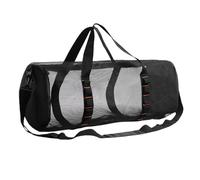 Gear Bag, Mesh Bag, Adjustable Strap Large Capacity Waterproof Cloth Multifunctional Use Camping Spacious Interior, Snorkel Equipment Storage for Travel, 22.83x10.63x10.63inches