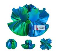Gear Ball Fidget Toy - Sfera Rotante Portatile Antistress Stampata in 3D Idee Regalo Adulti - Compleanno Natale Formato Tascabile Feste Ansia Ufficio Piccola Leggera Gadget (Blu Verde Brillante)