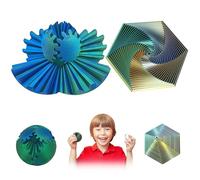 Gear Ball Stampato in 3D, Gearsphere - The Steampunk Whirling Wonder Fidget Gear Spere, Giocattoli Girevoli con Sfera di Torsione, Antistress Giocattoli per Bambini Adulti（2pcs）
