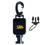Gear Keeper - Divaricatore con bloccaggio medio, accessorio per immersioni subacquee con supporto medio, clip a scatto girevole e accessorio QC-II con anello diviso, prodotto negli Stati Uniti