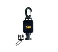 Gear Keeper - Divaricatore con bloccaggio medio, accessorio per immersioni subacquee con supporto medio, clip a scatto girevole e accessorio QC-II con anello diviso, prodotto negli Stati Uniti