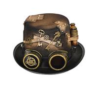 Gear Occhiali Floral Top Hat Studded Unisex Steampunk Costume