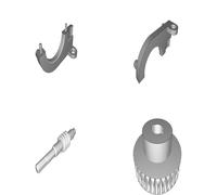 Gear Set with 1/4" Hex Drive for Electric Screwdrivers - Worm and Wheel Design
