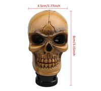 Gear Shift Knob, Automatic -Shaped Resin Shifter, Horror Skeleton Car Interior Decoration, Sedan Truck Minivan Taxi, Unique Design for Road Trips Travel Styling, Multicolor