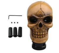Gear Shift Knob, Automatic Shifter Handle, Resin Skeleton Interior Decor, 3.15 Inches, Sturdy Horror Design, Ideal for Sedan, Truck, Minivan, Taxi, Travel, Road Trips, Vehicle Styling