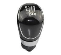 Gear Shifter Manopola Per Ford Per Mondeo MK4 Fiesta MK7 Galaxy MK3 Kuga 2008-2013 Pomello Del Cambio A 5/6 Velocità Leva Della Testa Del Bastone Maniglia Pomelli Leva Cambio Auto(6 Speed black)