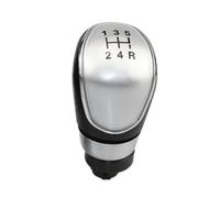 Gear Shifter Manopola Per Ford Per Mondeo MK4 Fiesta MK7 Galaxy MK3 Kuga 2008-2013 Pomello Del Cambio A 5/6 Velocità Leva Della Testa Del Bastone Maniglia Pomelli Leva Cambio Auto(5 Speed silver)