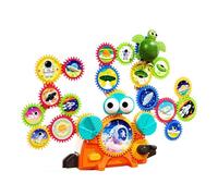 Gear Toys, Educational STEM Building Set, Interlocking Construction Pieces with Moving Parts, Creative Learning Kit with Colorful Components, Set for Boys Kids Birthday Party Home School Travel Beach