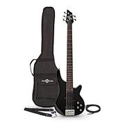 Gear4music Chicago Basso elettrico a 5 corde con accessori