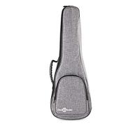 gear4music Custodia Premium per Ukulele da Concerto, Grigio