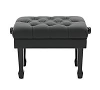 gear4music Deluxe Hydraulic Piano Stool by, Gloss Black