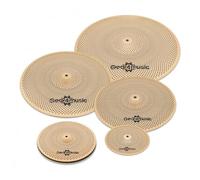 Gear4music Pacchetto di 5 pezzi di piatti per Quiet Practice - Piatti a basso volume
