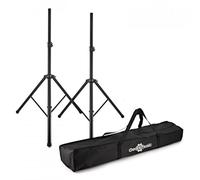 Gear4music Stativi per Casse Coppia Stativi per Diffusori con Custodia da Trasporto