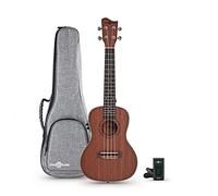 Gear4music Ukulele Concerto Elettroacustico per Principianti Adulti - Ukulele Elettrico Amplificato Kit
