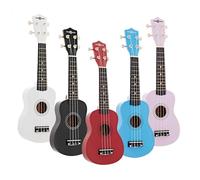 Gear4music Ukulele Multi Colour pacchetto of 5 for Schools & Classrooms | Cinque Ukulele Durevoli dal Buon Suono Perfetti per Scuole, Corde Morbide e Piccola Taglia, Tre Accordi