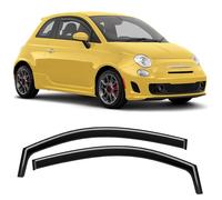 GEARCELL Deflettori d'aria per finestrini compatibili con Fiat 500/FIAT Abarth dal 2007 in poi 3 porte Hatchback