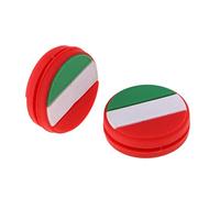 Geardeangloow 2 Pezzi Bandiera Nazionale Silicone Racchetta Da Tennis Ammortizzatori Italia, 2 Pz