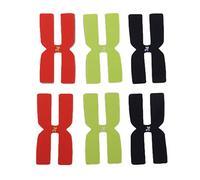 Geardeangloow 6 Pezzi Racchetta Da Tennis Equilibrio Silicone H-shaped Power Strips Multicolore, 4x2 cm