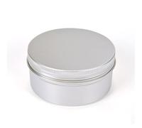 Geardeangloow Barattolo vuoto in alluminio riutilizzabile lattine riutilizzabili scatola regalo rotonda orecchini cuffie forniture da viaggio 200ml/92 x 45 mm