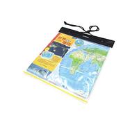 Geardeangloow Custodia impermeabile in PVC per documenti e cancelleria, portatile, per campeggio, picnic, con cerniera, Multicolore, as description, come descrizione