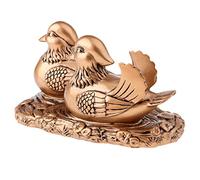 Geardeangloow Statua decorativa Feng Shui con anatre mandarine per amore e romanticismo, in rame