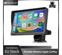 GEARELEC 7 pollici autoradio portatile Wireless Apple CarPlay Android Stereo Multimedia Touch Screen navigazione Bluetooth B600A