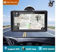 Gearelec 7 pollici navigazione GPS per auto touch screen 256M + 8G FM suggerimenti vocali Europa mappa 3D aggiornamento gratuito navigatori GPS per camion 2024