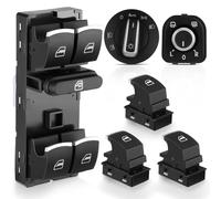 GEAREVER 6 interruttori per alzacristalli per finestrini per VW Golf 5 6 Passat Jetta SHARAN cromato 5ND959857 5ND941431B 5ND959565A 5ND959855