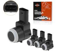 GEAREVER Sensore di parcheggio PDC assistente parcheggio posteriore compatibile con Mercedes-Benz W203 W204 T-Model S203 S204 W211 W212 Classe M W166 2215420417, 4 pezzi