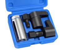 GEAREVER Set di 5 chiavi sonde lambda, sonda lambda e set di riparazione filettatura, 1/2" 3/8", attacco 7/8", 22 mm, sonda lambda, chiave a bussola, filettatura M12 M18