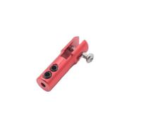 GearHaven 1pc M2 2mm Forcella in Metallo Alluminio M2 Servo Corno Asta dello sterzo Mandrino Connettore Pezzi di Ricambio compatibili con Il Modello di Aereo in Barca del RC(Red)
