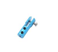 GearHaven 1pc M2 2mm Forcella in Metallo Alluminio M2 Servo Corno Asta dello sterzo Mandrino Connettore Pezzi di Ricambio compatibili con Il Modello di Aereo in Barca del RC(Blue)